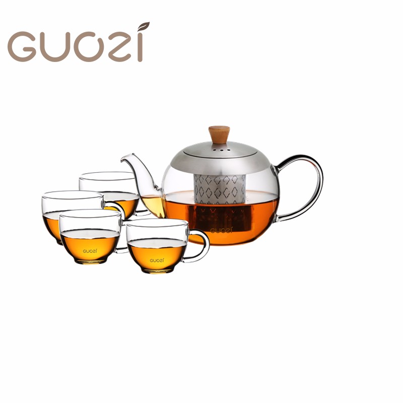 芝兰云丰茶具套装GZ-S27耐热玻璃高硼 加厚茶具套装透明茶杯