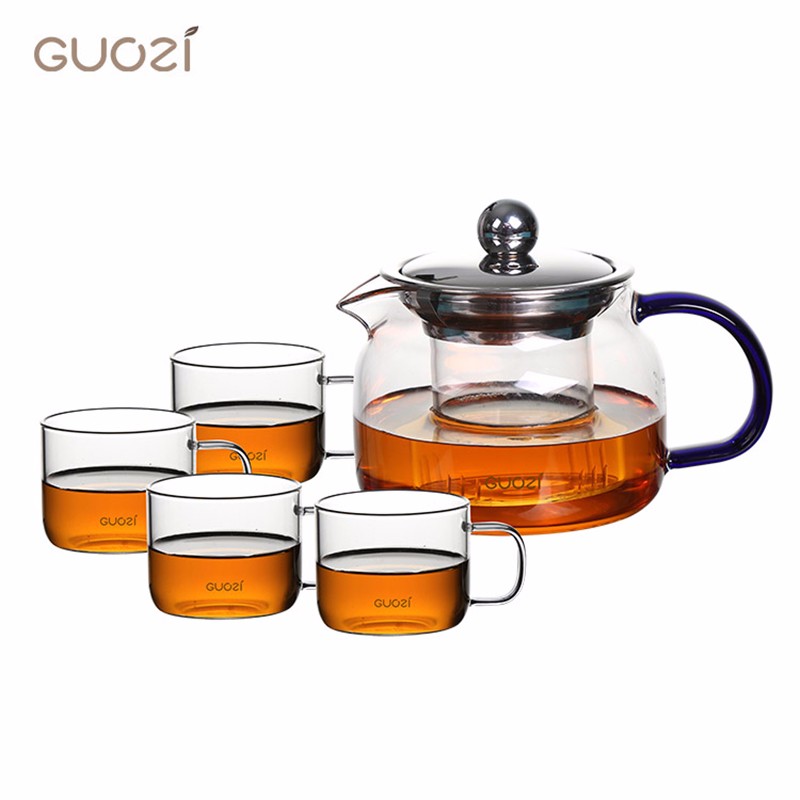 自然格调茶具套装高硼硅玻璃耐热耐高温茶具茶杯套装